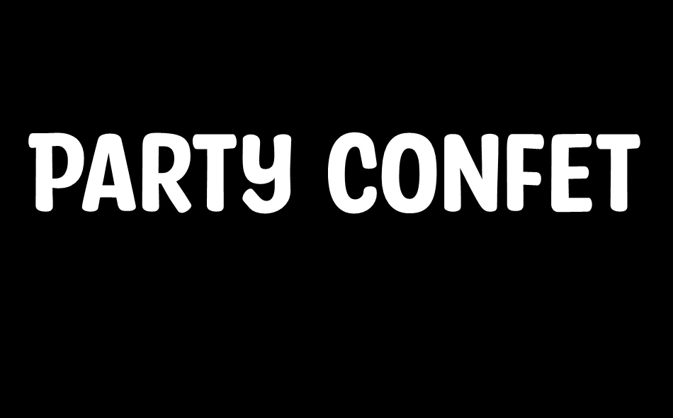 Party Confetti font big