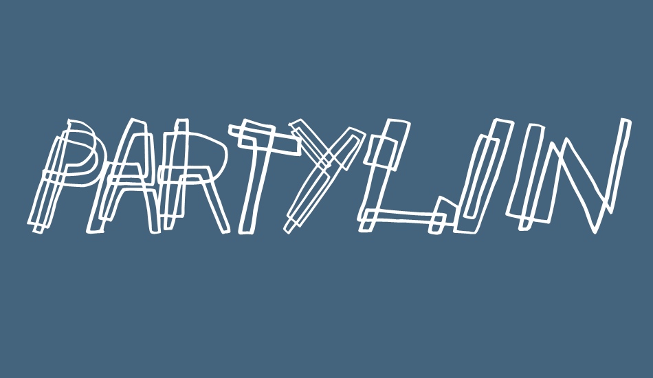 partyline font big