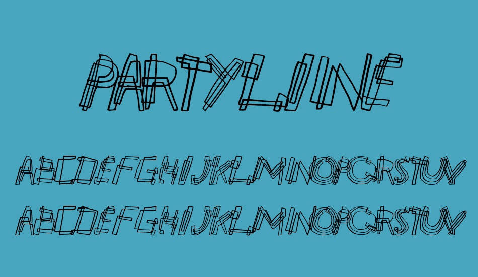 partyline font