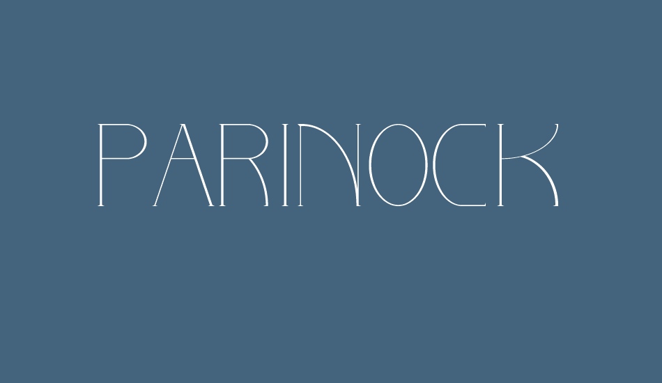 PARINOCK font big