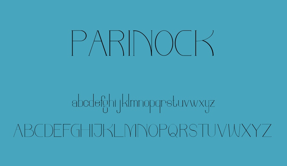 PARINOCK font