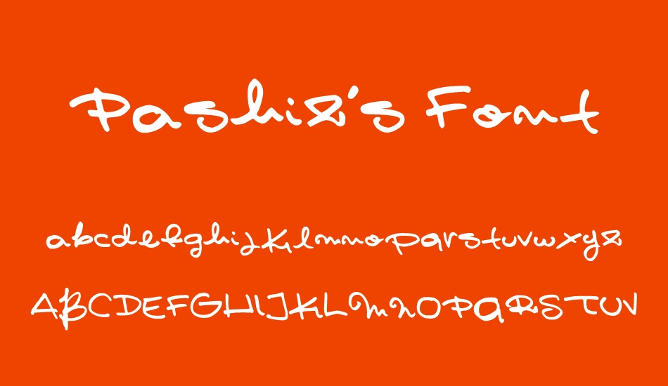 Pashiz´s Font font