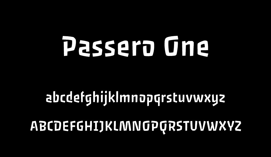 Passero One font