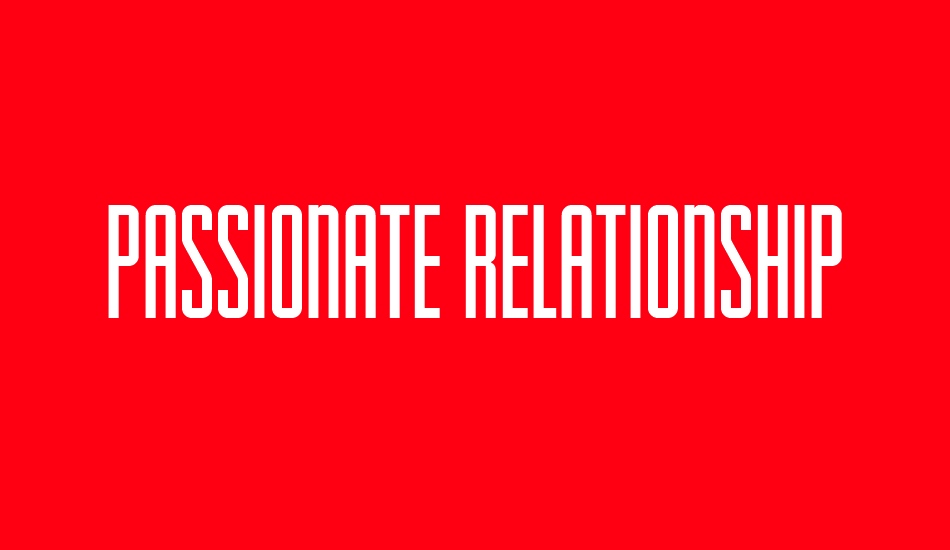 Passionate Relationship font big