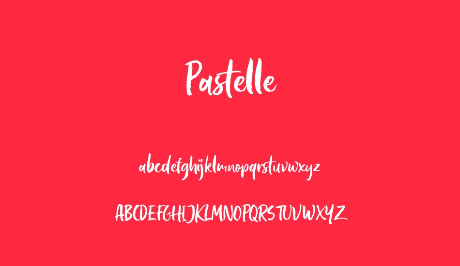 Pastelle DEMO font