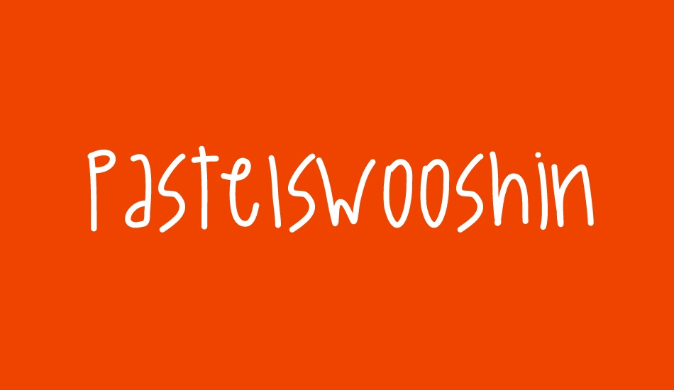 PastelSwooshin font big