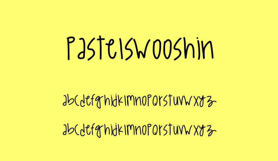 PastelSwooshin font