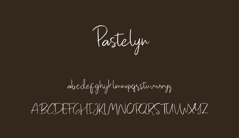 Pastelyn Demo font