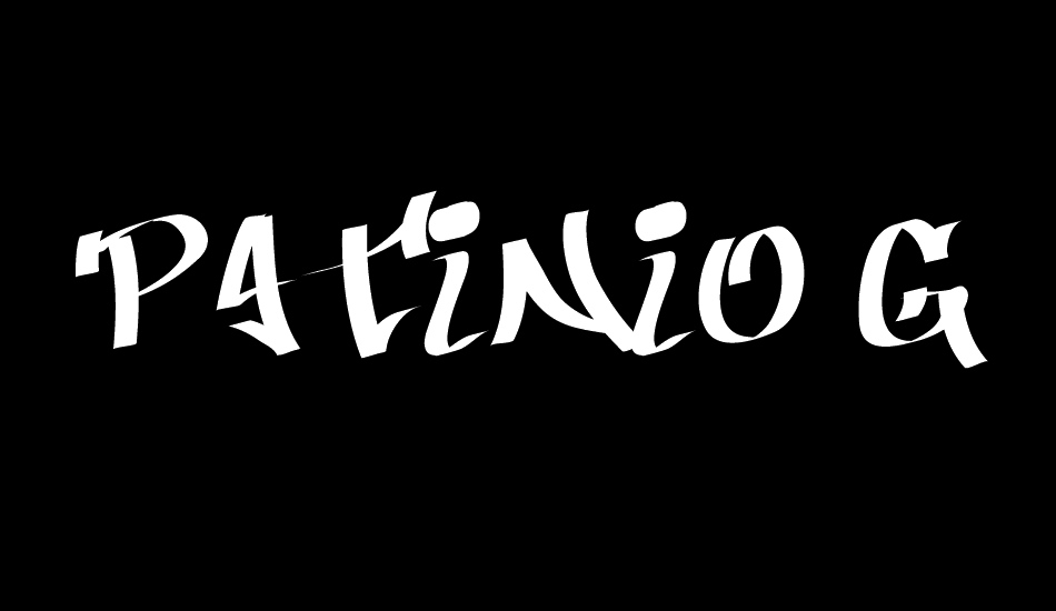 Patinio Graffiti font big