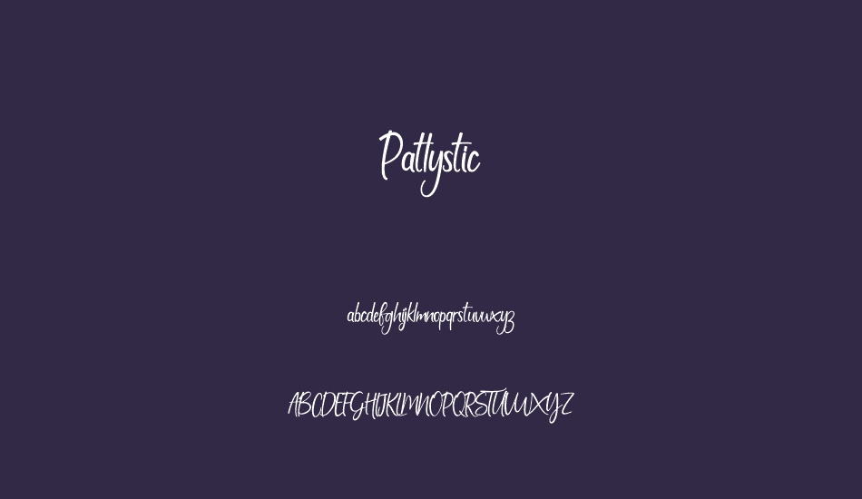 Patlystic font