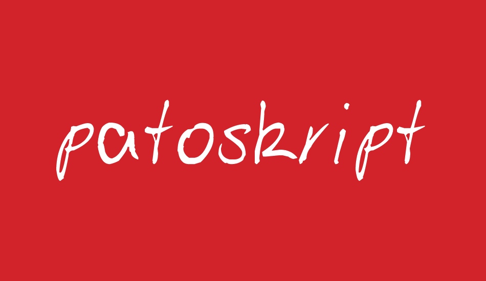 patoskript font big