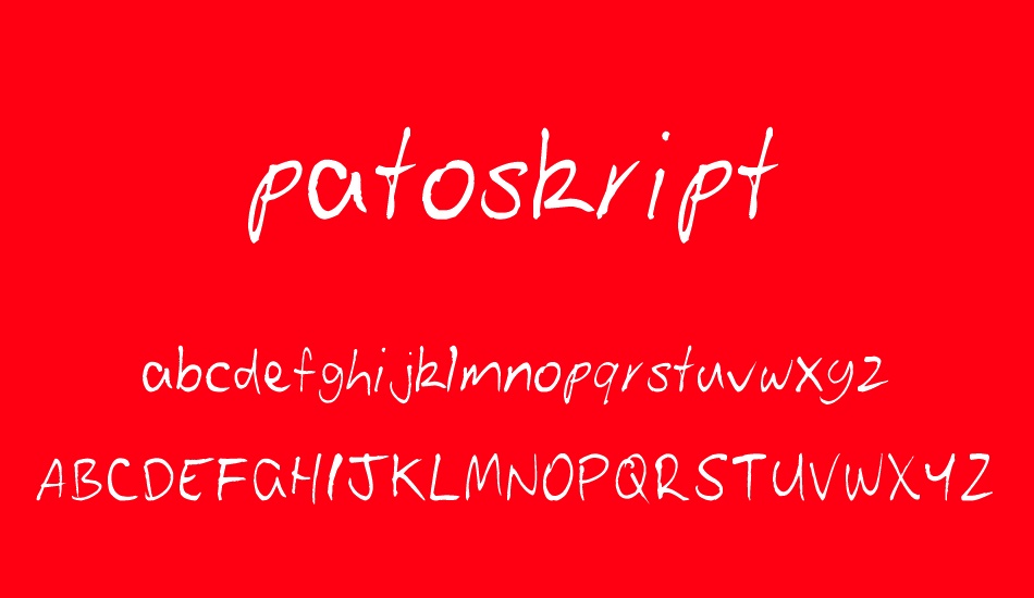 patoskript font