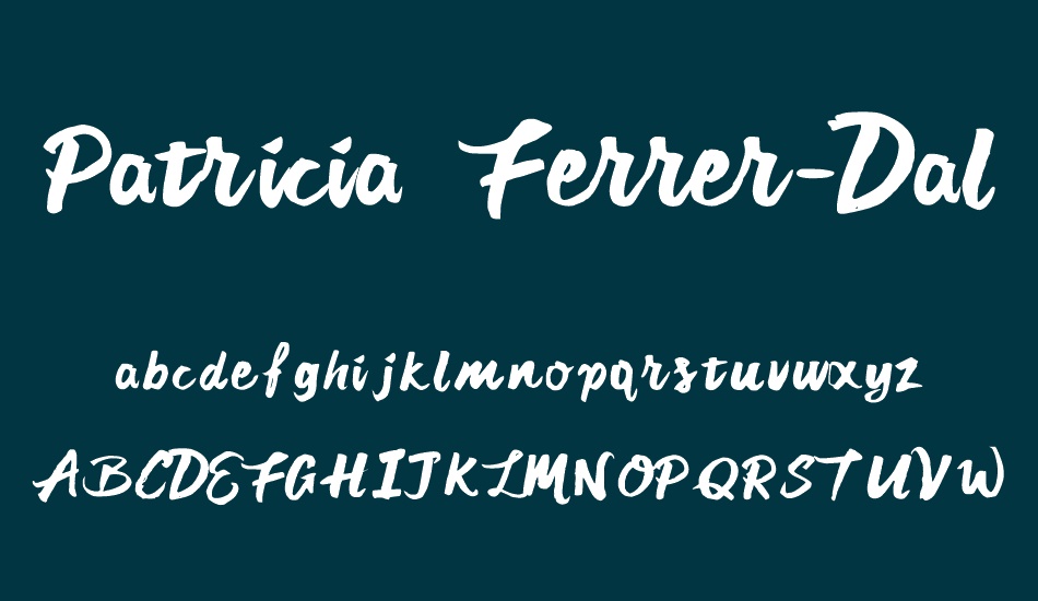 Patricia Ferrer-Dalmau font