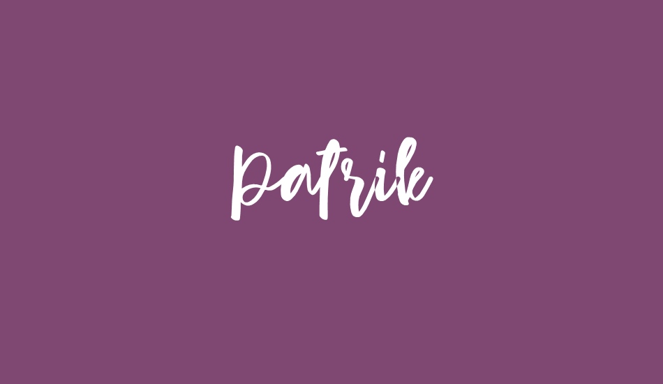 Patrik font big