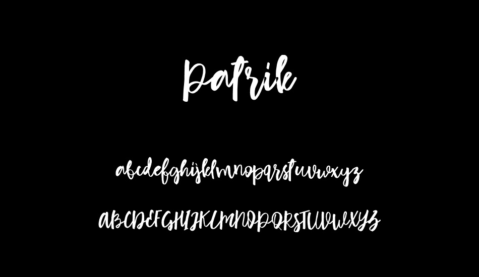 Patrik font