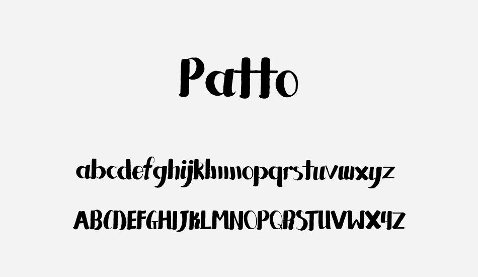 Patto font