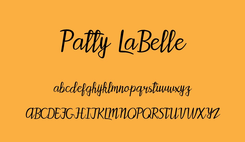 Patty LaBelle font