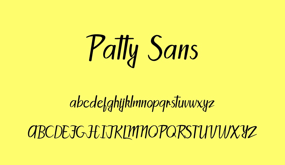 Patty Sans font