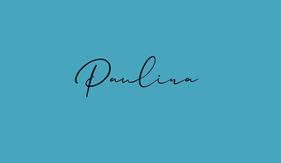 Paulina Free font big