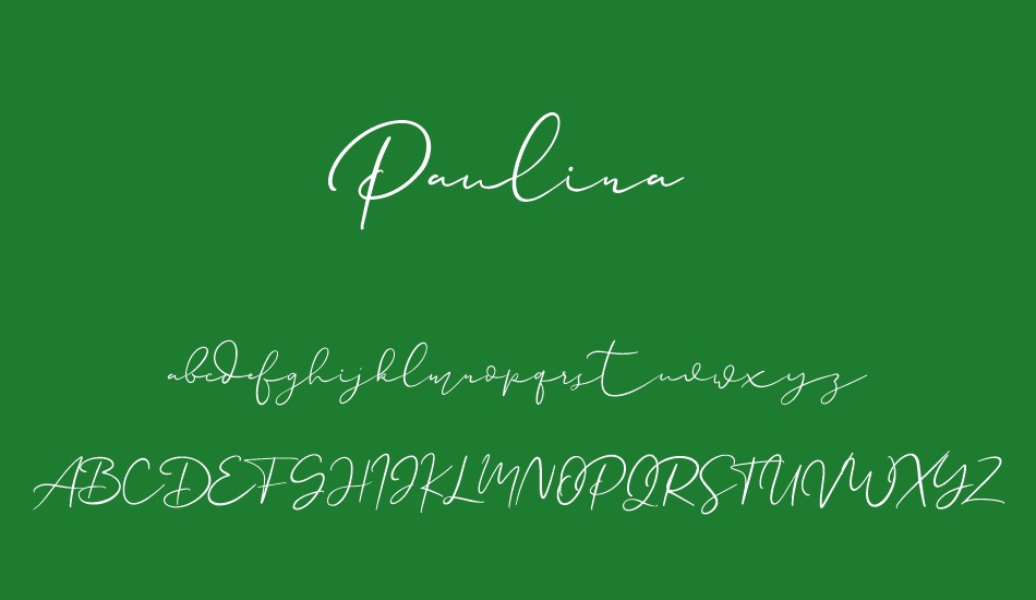 Paulina Free font