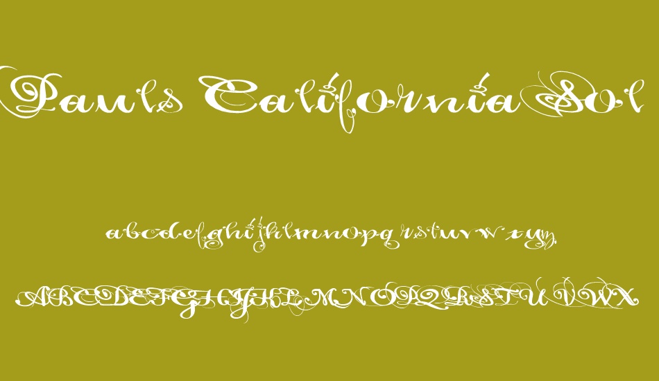 Pauls California Solid font