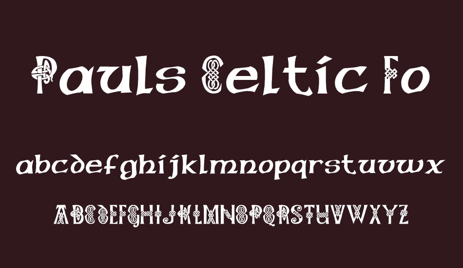 Pauls Celtic Font 1 font