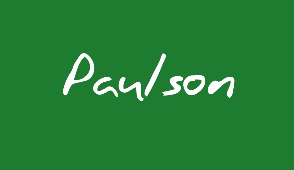 Paulson font big