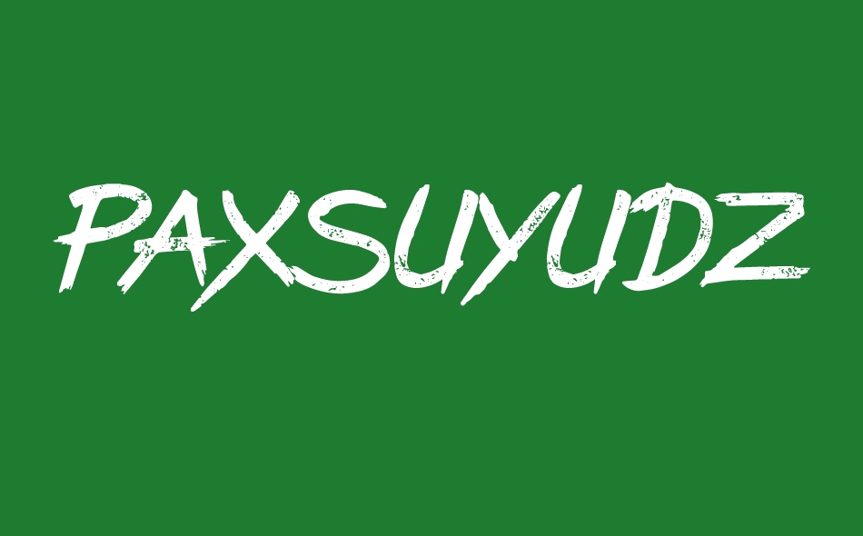 Pax Suyudz font big