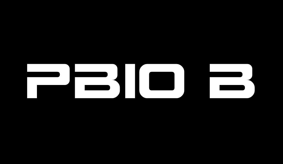 PBIO Bold font big