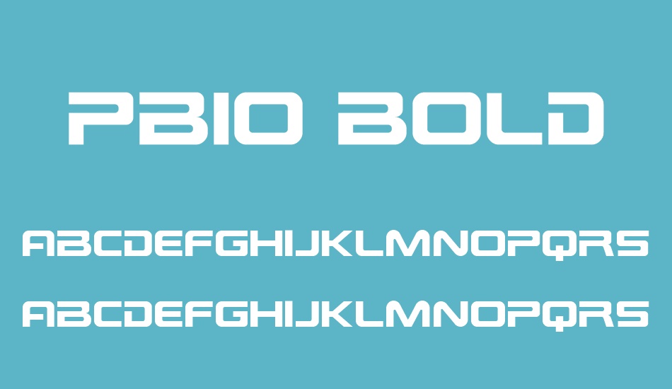 PBIO Bold font