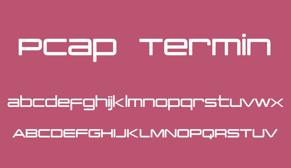 PCap Terminal font