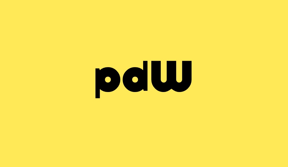 pdW font big