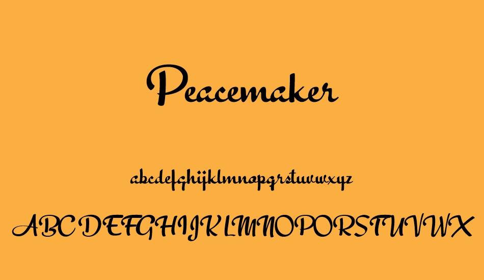 Peacemaker font