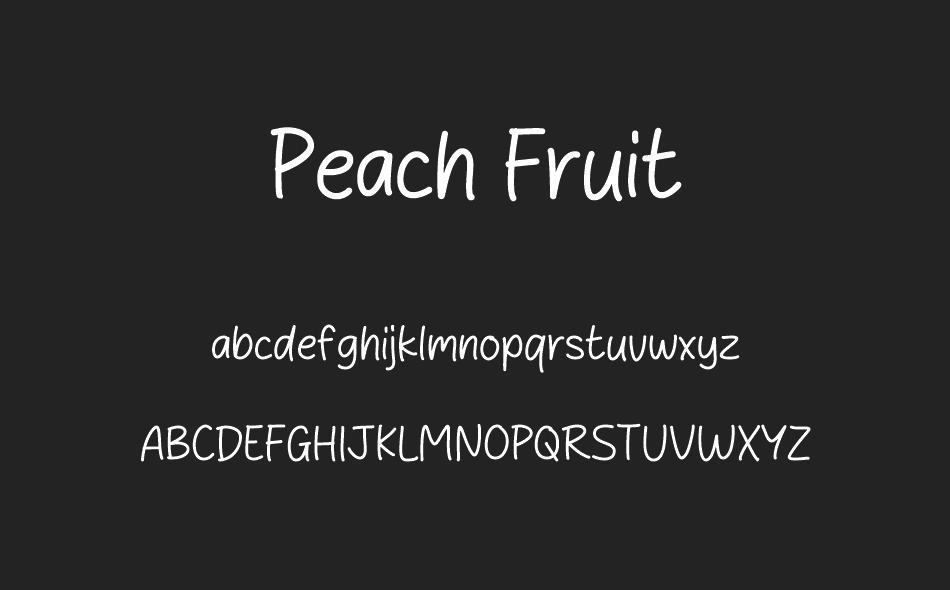 Peach Fruit font