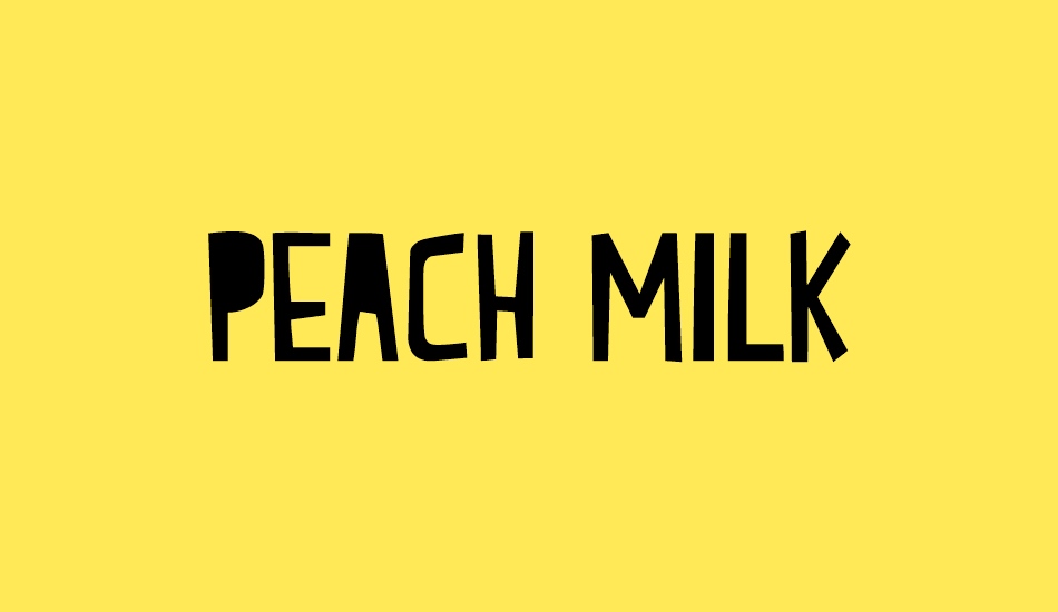 Peach Milk font big