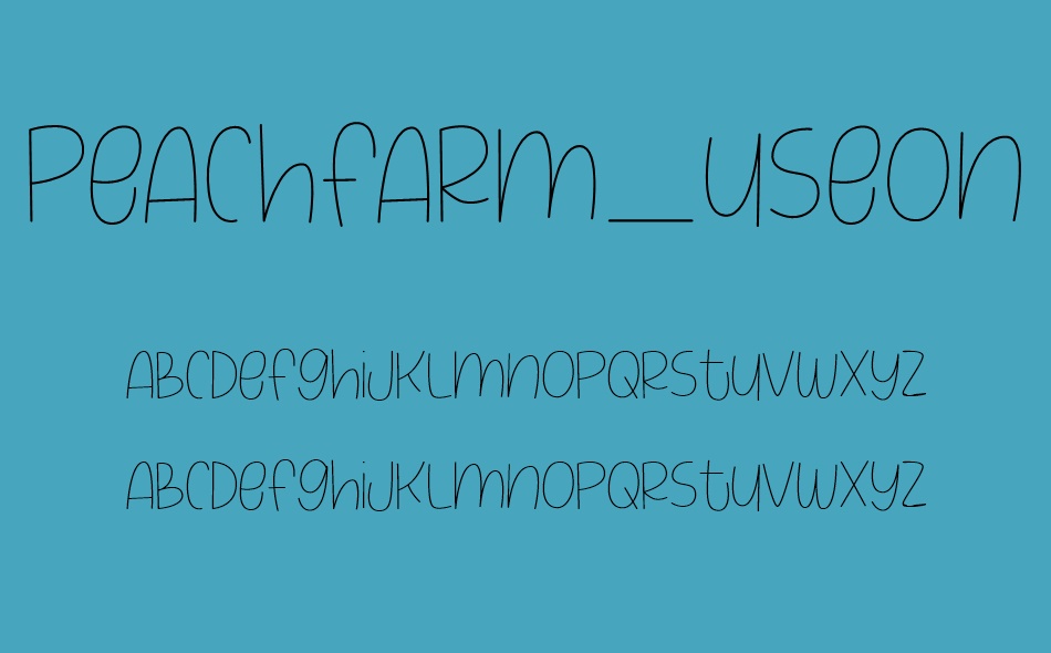 Peach Farm font