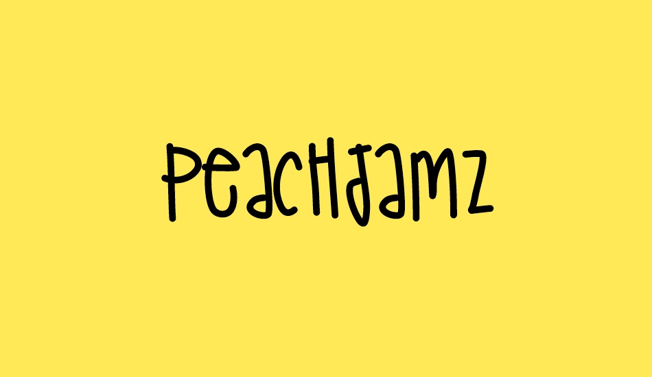 PeachJamz font big