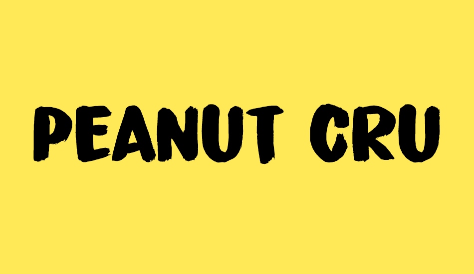 Peanut Crunch DEMO font big