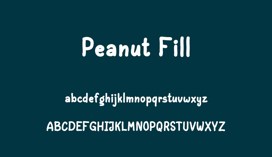 Peanut Fill font