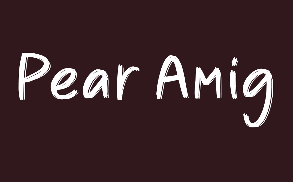 Pear Amigo font big