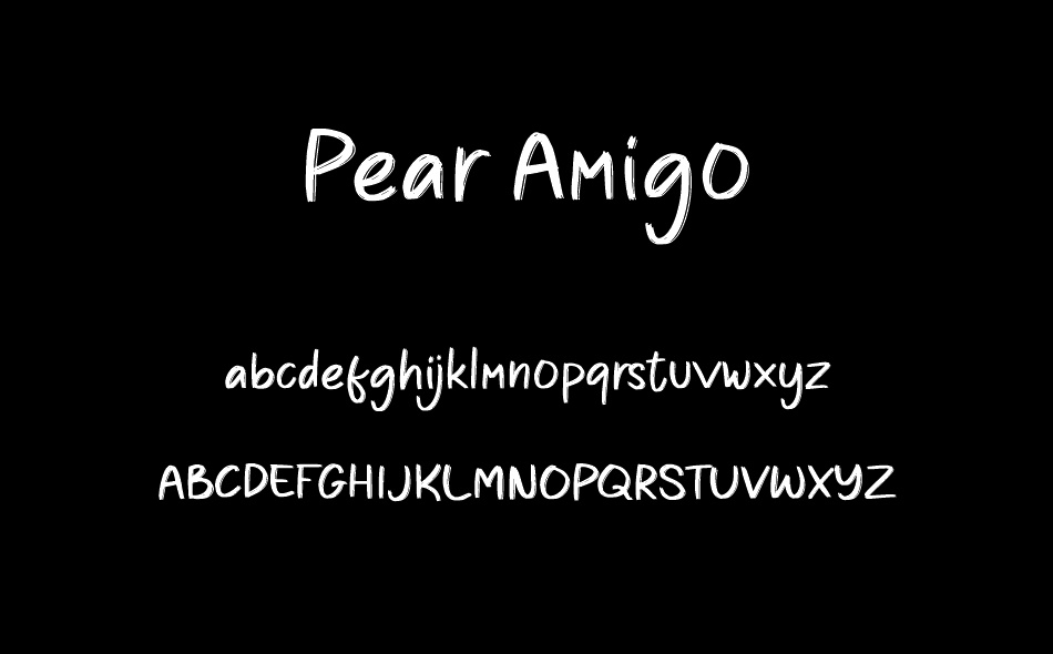 Pear Amigo font