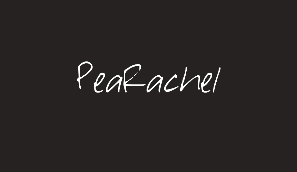 PeaRachel font big