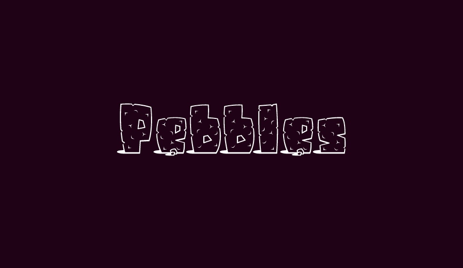 Pebbles font big