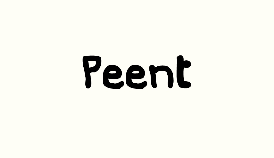 Peent font big