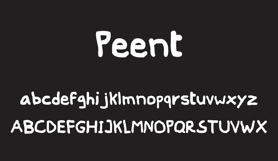 Peent font