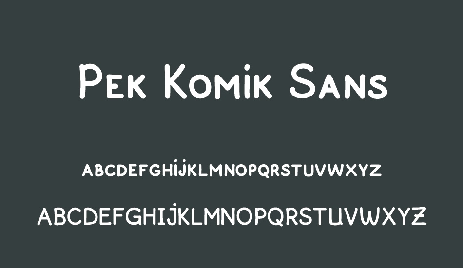 Pek Komik Sans font