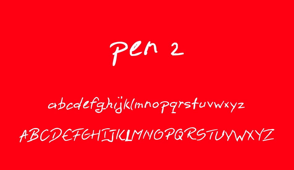 pen 2 font