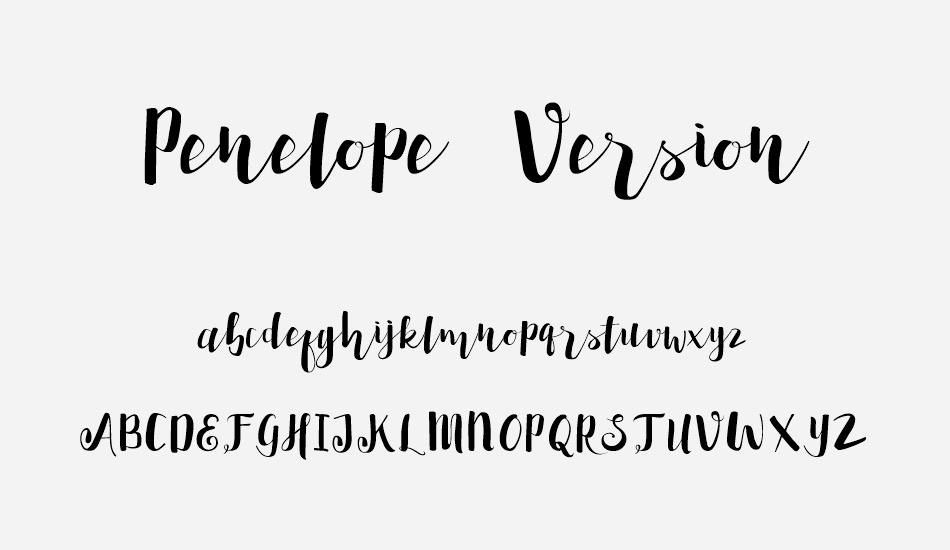 Penelope Demo Version font