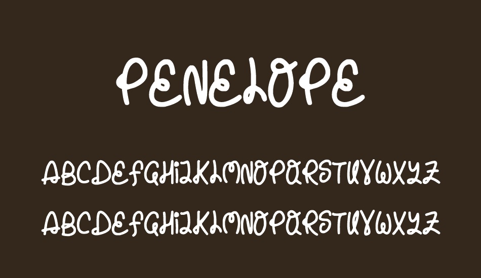 Penelope font