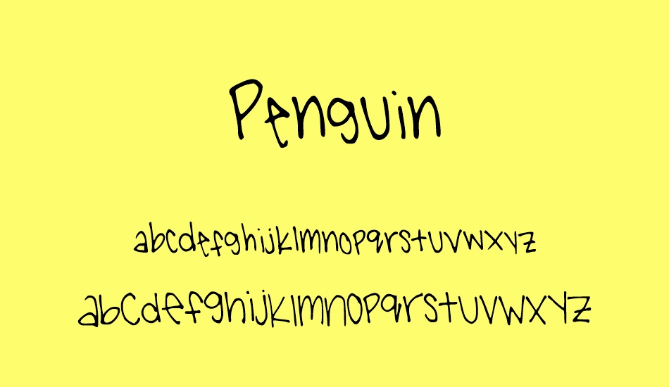 Penguin font